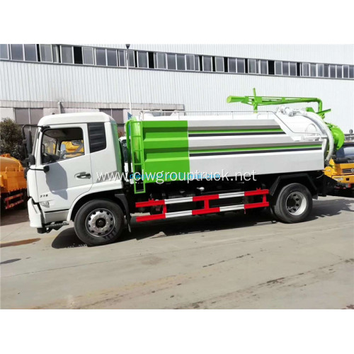 Dongfeng tianjin high-pressure cleaning dirt suction truck